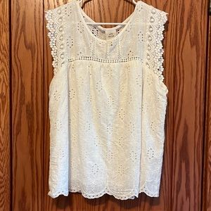 Knox Rose eyelet top